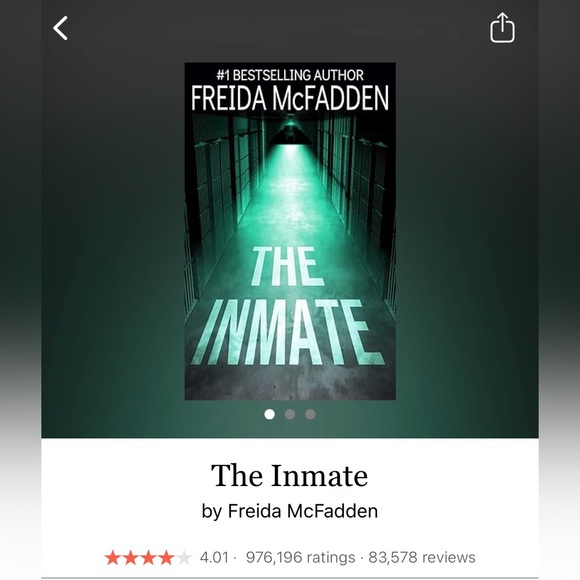 The Inmate by Freida McFadden Paperback Book - Picture 2 of 3